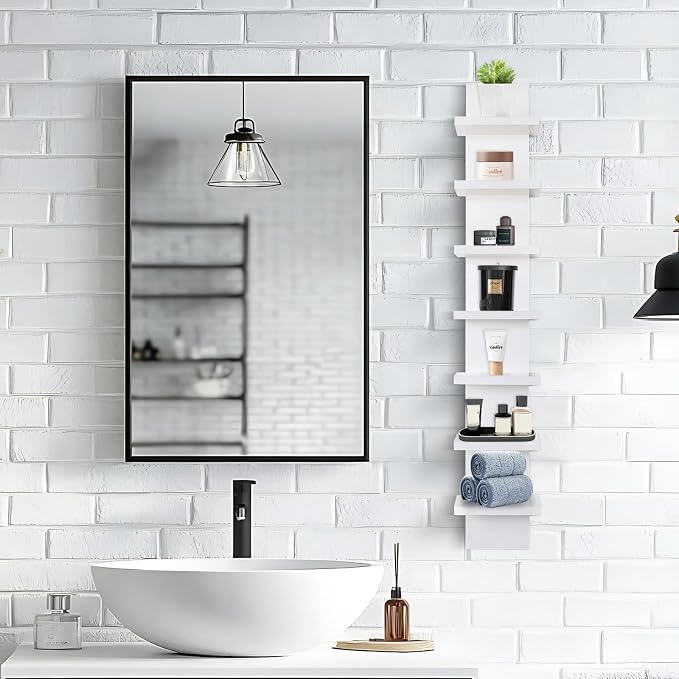 Homaterial Small 7 Tier Vertical Wall Shelf - Image 4