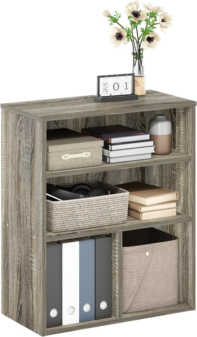 Furinno PASIR Book Shelf, 3-Tier Display Bookshelf by Furinno-FitsYourSpaceFitsYourBudget