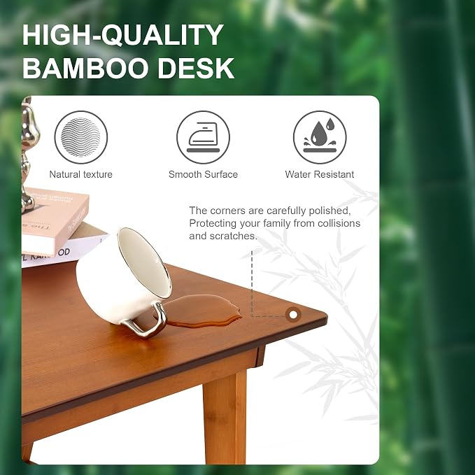 Nnewvante Desk, Bamboo Table - Image 5