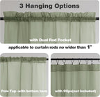 Chyhomenyc Sage Green Sheer Valances - Image 5