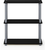 Furinno TURN-S-TUBE Storage Shelves, 3-Tier Book Shelf, Corner Shelf, Toolless - Image 6