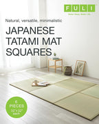 FULI Japanese Square Tatami Rug, Lightweight Igusa Mat, Made in Japan - Image 2