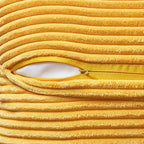 MIULEE Golden Yellow Corduroy Pillow Covers 20x20 Inch - Image 3