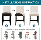 Turquoize Bar Stool Covers 2 Pack Bar Stool Covers - Image 5