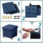 BRIAN & DANY Ottoman with Storage, Small Storage Ottoman - Image 3