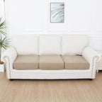 Smiry Waterproof Couch Cushion Covers, Stretch Jacquard Thick Sofa Cushion - Image 5