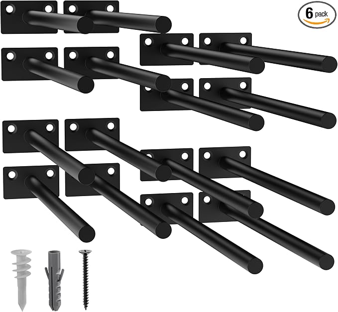 LEOPO 16-Pack 10 inch Floating Shelf Brackets, Hidden Shelf Bracket by FinestHomeDecor