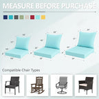 24x24 Inch Outdoor Chair Cushions Set of 4, Patio Furniture Cushions - Image 7