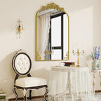 VooBang 26x38 inch Vintage Arched Bathroom Mirror - Image 9