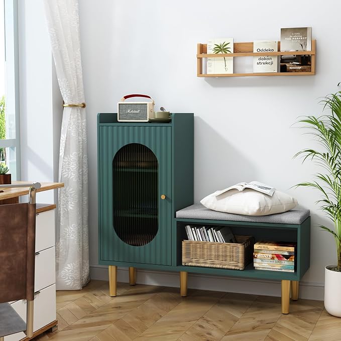 HLR Storage Bench Set of 2, L-Shaped Storage Cabinet - Image 4