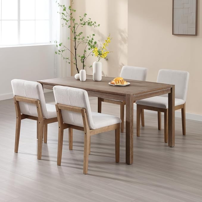 Farmhouse Wooden Dining Chairs - Image 4