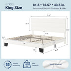 Allewie King Size Platform Bed Frame - Image 2