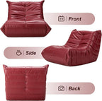 Hobestluk Giant Bean Bag Chair Lazy Floor Sofa, Memory Foam Fireside Sofa - Image 7