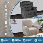 H.VERSAILTEX Velvet Stretch Recliner Couch Covers 4-Pieces Style Recliner Chair - Image 5