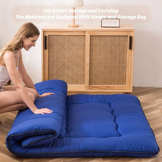 MAXYOYO Japanese Floor Mattress Futon Mattress, Thicken Sleeping Pad Foldable - Image 3