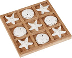 NIKKY HOME Beach Tic Tac Toe for Fun Starfish Sand Dollar Coastal House Coffee - Image 7