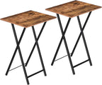 HOOBRO Folding TV Tray Tables, Industrial Snack Tables by HOOBRO