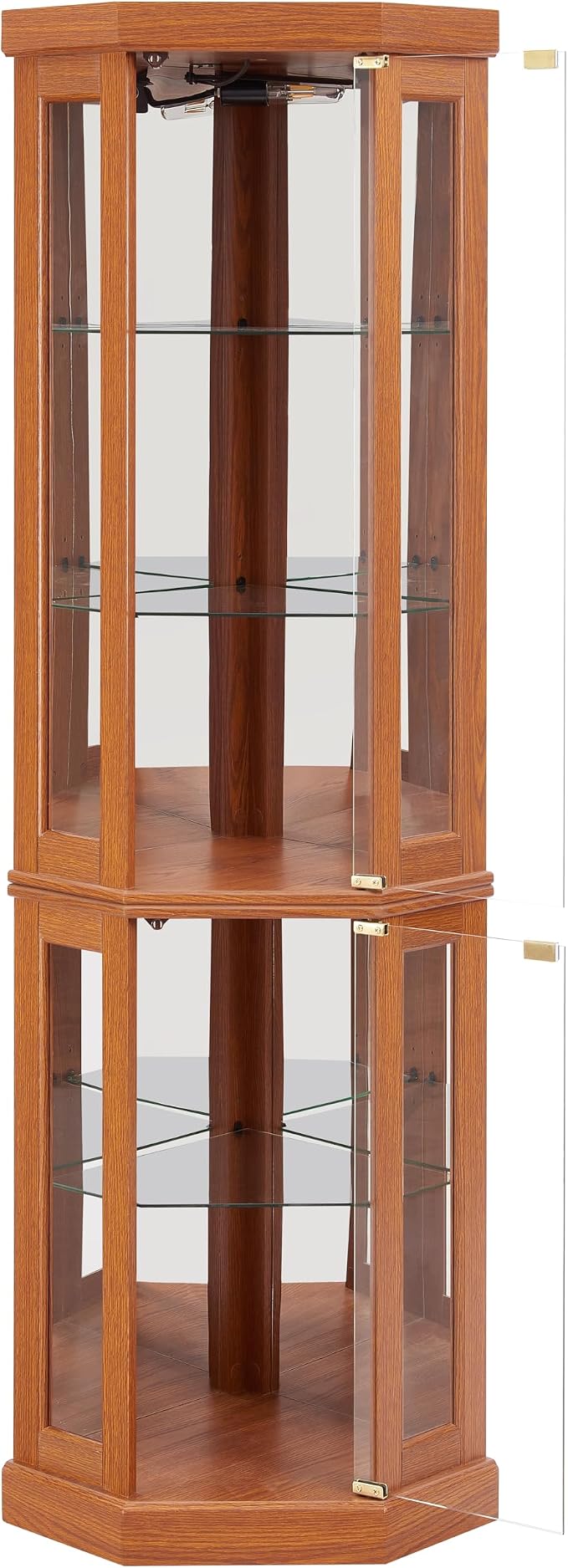 Glass Corner Display Cabinet - Image 2
