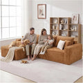 108" Boneless Couch Modular Sectional Sofa, L-Shaped Couch by Urnodel