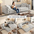97.7" Convertible Queen Sleeper Sofa - Image 3