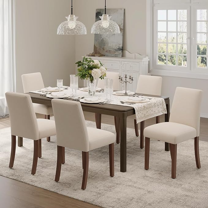 Dining Chairs Set of 6, Modern Dining Room Chairs - Image 3
