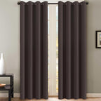 H.VERSAILTEX Brown Blackout Curtains by HVERSAILTEX