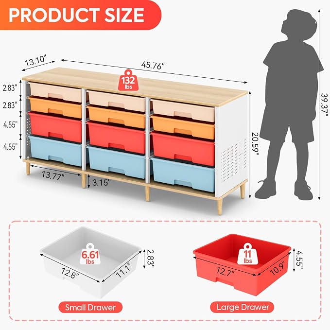 12 Drawers Storage Cabinet - Image 3