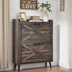 Barnyatoh Shoe Storage Cabinet, Farmhouse Shoe Organizer by Barnyatoh