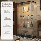 Beauty4U Glass Display Cabinet - Image 2