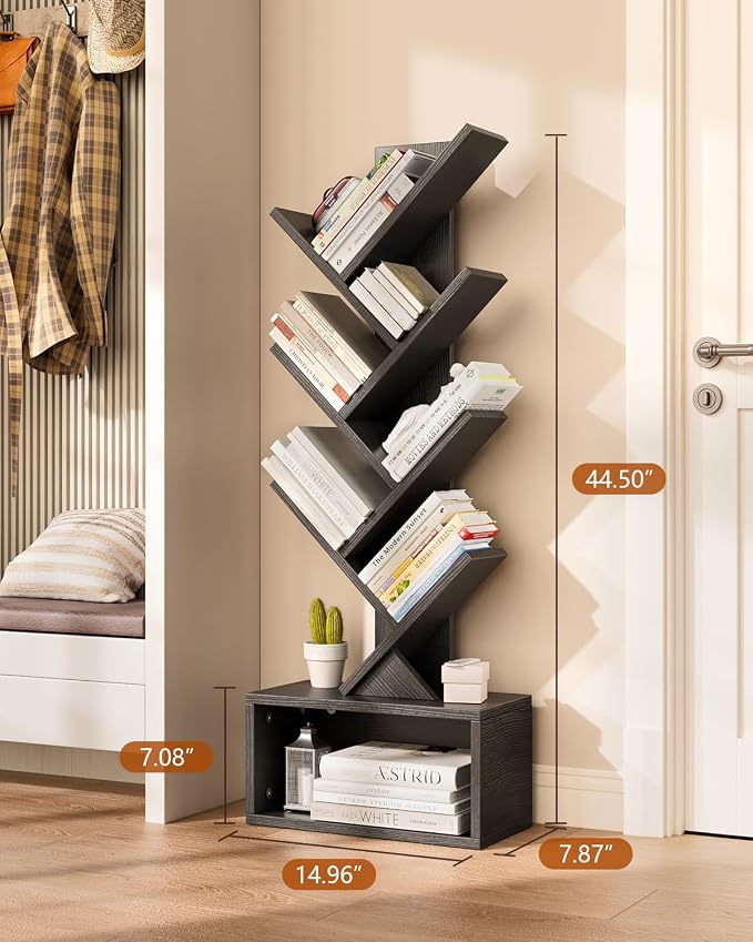 Evermagin 6 Tier Tree Bookshelf - Image 2