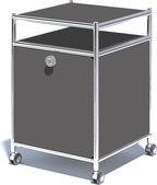 Matte Storage Cart with Flap Door, Large Capacity Storage Cart with Detachable by SIMPLINK