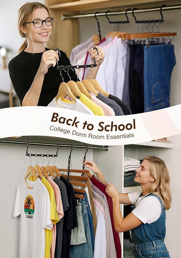 HOUSE DAY Closet Organizers and Storage 6 Pack, College Dorm Room Essentials - Image 2