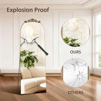 MISSDAY Vintage Baroque Full Length Mirror, Full Metal Frame Stand Up Retro - Image 5