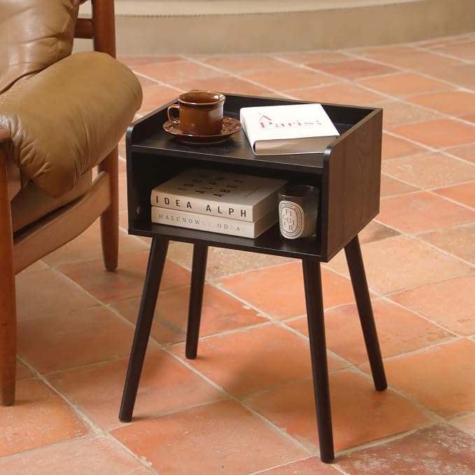 MaxSmeo Nightstand, Mid Century Modern Side Table Bedroom - Image 6