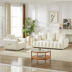 Antetek Teddy Sofa Set for Living Room, Modern Deep Seat Sofa Chair and - Image 5