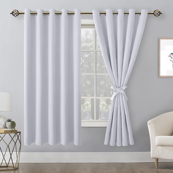 Blackout Curtains for Bedroom, 60 x 63 Inches Length, Window Curtains for - Image 8