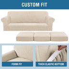 H.VERSAILTEX 4 Piece Stretch Sofa Covers - Image 6