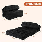 Folding Sofa Bed, Convertible Sleeper Chair - Image 2