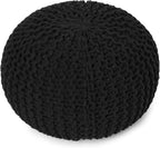 REDEARTH Round Pouf Foot Stool Ottoman by REDEARTH