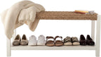 Alaterre Furniture Bench with Handcrafted Woven Rope Seat - Image 8