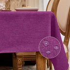 BALCONY & FALCON Rectangle Tablecloth Washable Wrinkle Resistant and Water by BALCONYFALCON