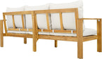 Christopher Knight Home Kayahs 3 Pieces Acacia Wood Furniture Set, Patio - Image 8