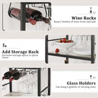 Bar Cart for The Home, 3 Tier Kitchen Carts - Image 6