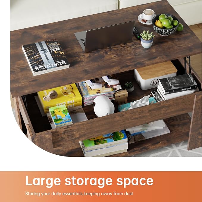 FDW Lift Top Coffee Table Coffee Table - Image 5