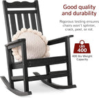 Stoog All-Weather Outdoor Rocking Chairs Set of 2, Oversized Rocking Chairs - Image 4