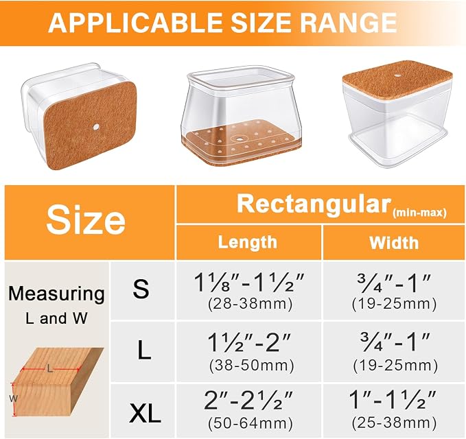 24 Pcs Chair Leg Floor Protectors - Image 5
