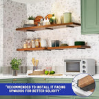 Goovilla Shelf Bracket, Heavy Duty Floating Shelf Brackets 10 inch Long - Image 2