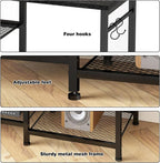 YGEOMER Black Entertainment Stand - Image 5