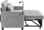 3 in 1 Convertible Sleeper Sofa Bed, 56.9" Small Pull Out Couch Bed - Image 5