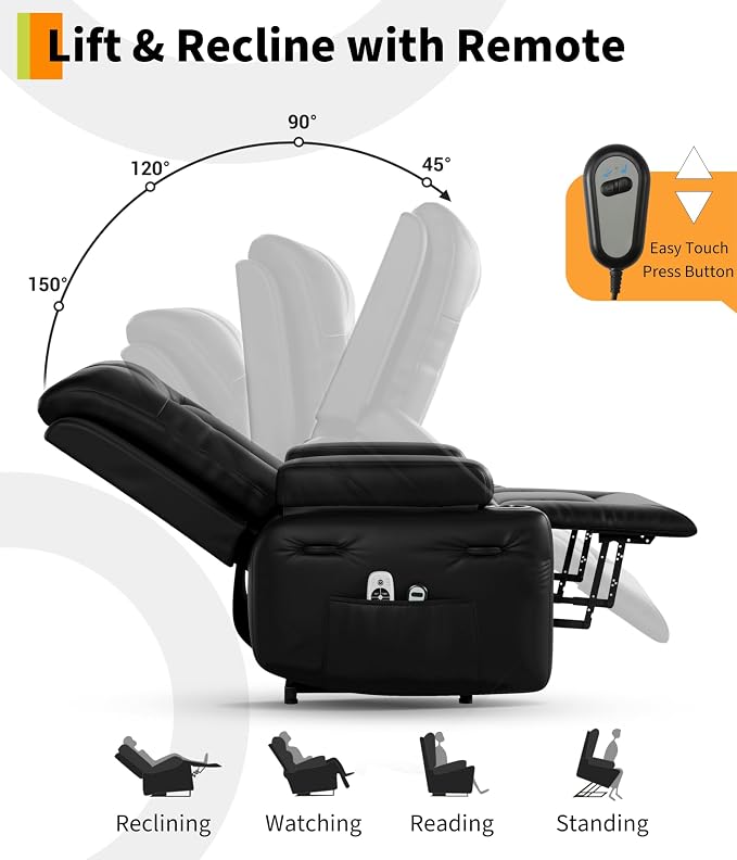 GarveeHome Oversized Wide Power Lift Recliner Chair - Image 7